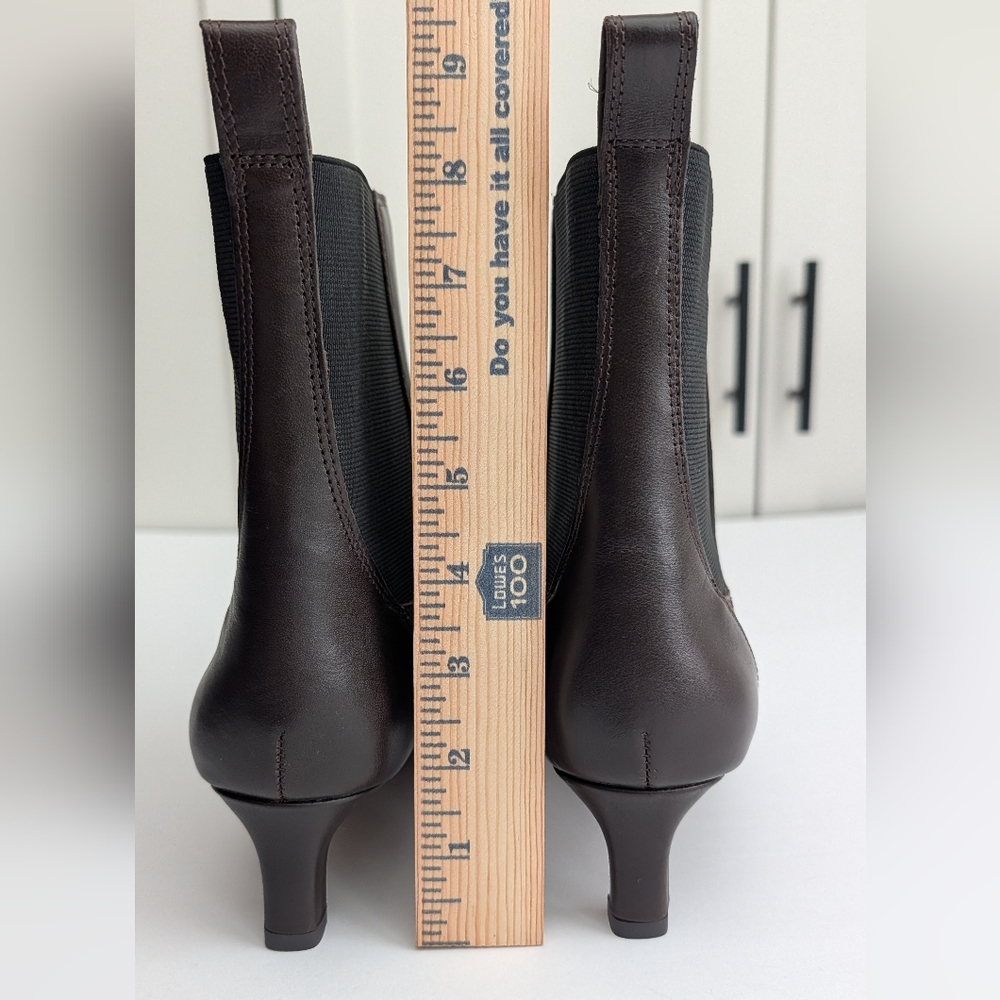 Madewell The Dimes Chelsea Boots Size 8 Turkish Coffee Brown Leather - Picture 5 of 9